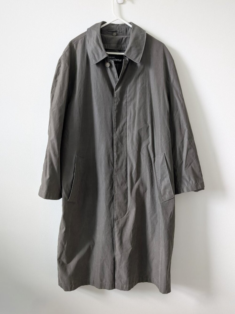 LONDON FOG Balmacaan Raincoat Shell | Men's 38 Short/Small